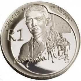 Protea 2008 Mahatma Gandhi Silver R1 Reverse