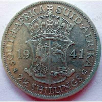 Two and Half Shillings, South Africa, 1941, Silver