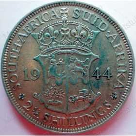 Two and Half Shillings, South Africa, 1944, Silver