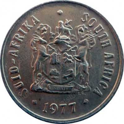 One Cent, South Africa, 1977, Bronze