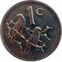 One Cent, South Africa, 1980, Bronze