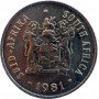 One Cent, South Africa, 1981, Bronze