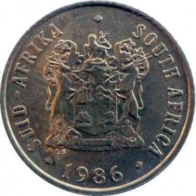 One Cent, South Africa, 1986, Bronze