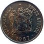 One Cent, South Africa, 1987, Bronze
