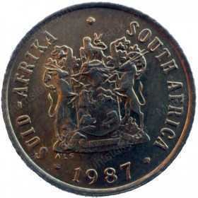 One Cent, South Africa, 1987, Bronze