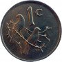 One Cent, South Africa, 1987, Bronze