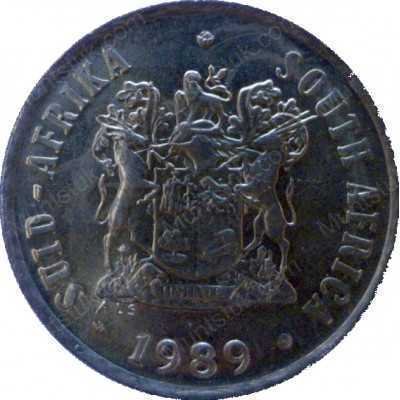 One Cent, South Africa, 1989, Bronze