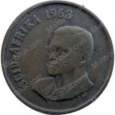 One Cent(Afikaans), South Africa, 1968, Bronze