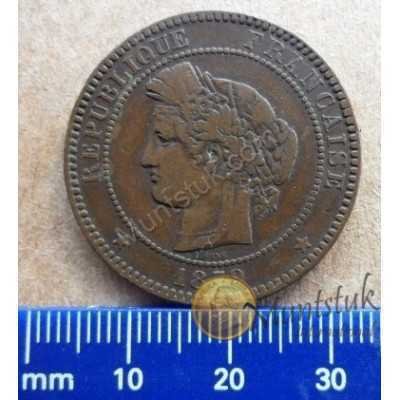 France(1871-1940), 10 Centimes, 1879, Third Republic