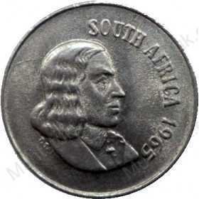 Ten Cent(English), South Africa, 1965, Nickel