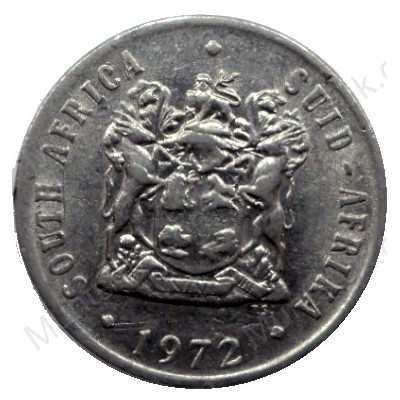 Ten Cent, South Africa, 1972, Nickel