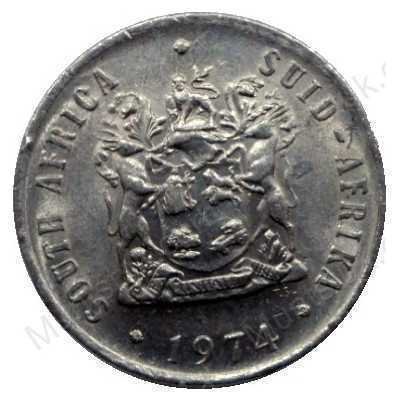 Ten Cent, South Africa, 1974, Nickel