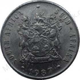 Ten Cent, South Africa, 1987, Nickel