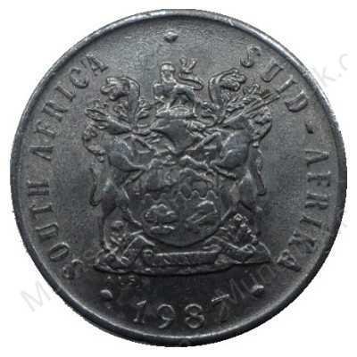 Ten Cent, South Africa, 1987, Nickel