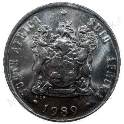 Ten Cent, South Africa, 1989, Nickel