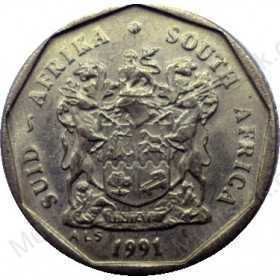 Ten Cent, South Africa, 1991, Bronze plated Steel