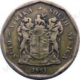 Ten Cent, South Africa, 1993, Bronze plated Steel