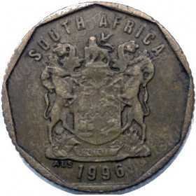 Ten Cent, South Africa, 1996, Bronze plated Steel