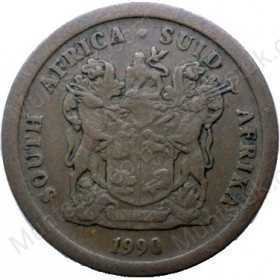 Five Cent, South Africa, 1990, Copper plated Steel