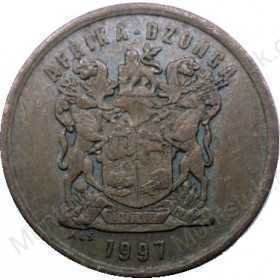 Five Cent, South Africa, 1997, Copper plated Steel