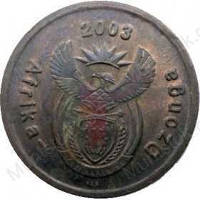 Five Cent, South Africa, 2003, Copper plated Steel