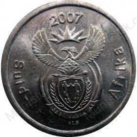 Five Cent, South Africa, 2007, Copper plated Steel