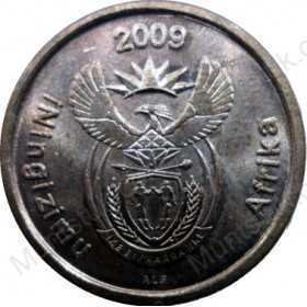 Five Cent, South Africa, 2009, Copper plated Steel