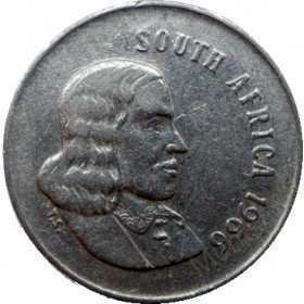 Five Cent(English), South Africa, 1966, Nickel