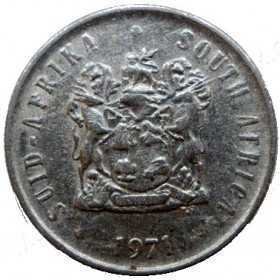 Five Cent, South Africa, 1971, NIckel