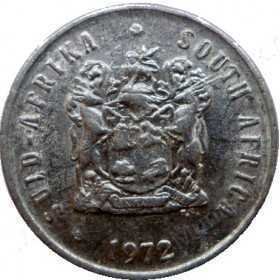 Five Cent, South Africa, 1972, Nickel
