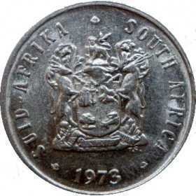 Five Cent, South Africa, 1973, Nickel