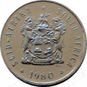 Five Cent, South Africa, 1980, Nickel