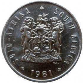 Five Cent, South Africa, 1981, Nickel