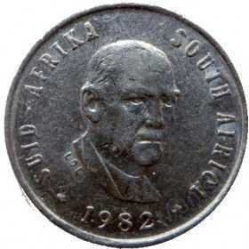 Five Cent, South Africa, 1982, Nickel