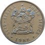 Five Cent, South Africa, 1988, Nickel