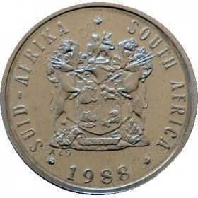 Five Cent, South Africa, 1988, Nickel