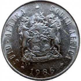 Five Cent, South Africa, 1986, Nickel