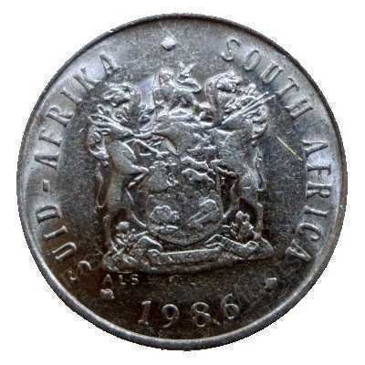 Five Cent, South Africa, 1986, Nickel