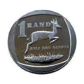 One Rand, South Africa, 1991, Nickel plated Copper