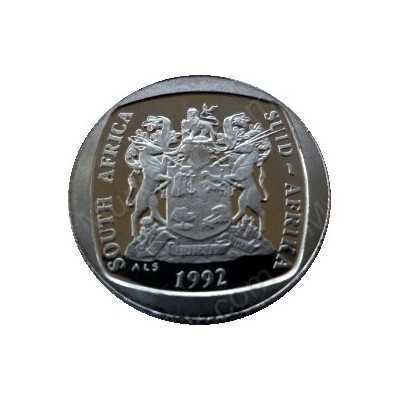 One Rand, South Africa, 1992, Nickel plated Copper