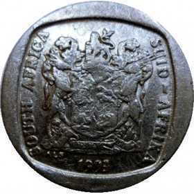 One Rand, South Africa, 1993, Nickel plated Copper