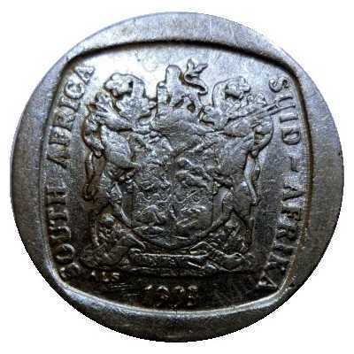 One Rand, South Africa, 1993, Nickel plated Copper