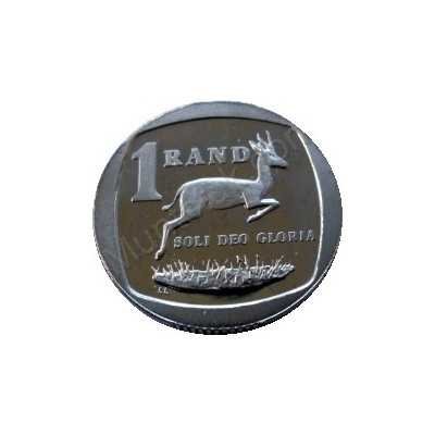 One Rand, South Africa, 2000, Nickel plated Copper