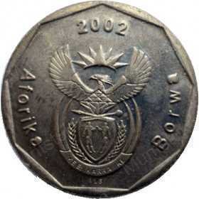 Fifty Cent, South Africa, 2002, Bronze plated Steel
