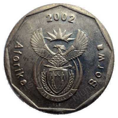 Fifty Cent, South Africa, 2002, Bronze plated Steel