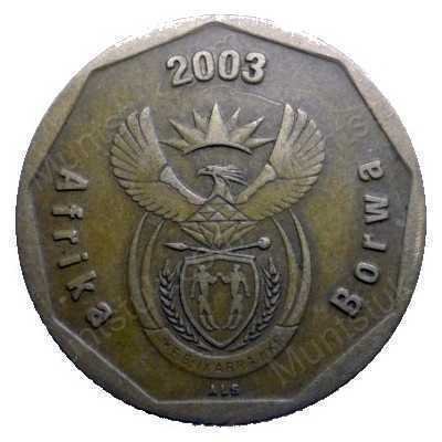 Fifty Cent, South Africa, 2003, Bronze plated Steel