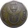 Fifty Cent, South Africa, 2003, Cricket, Bronze plated Steel