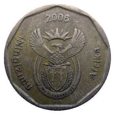 Fifty Cent, South Africa, 2006, Bronze plated Steel