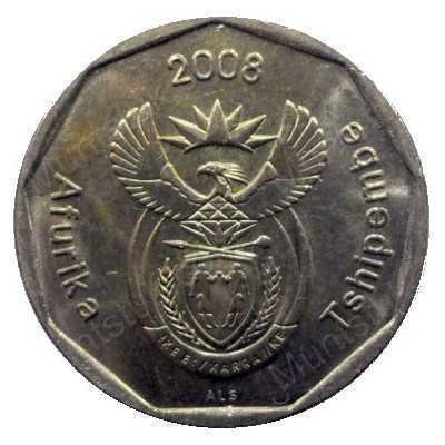 Fifty Cent, South Africa, 2008, Bronze plated Steel