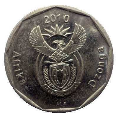 Fifty Cent, South Africa, 2010, Bronze plated Steel